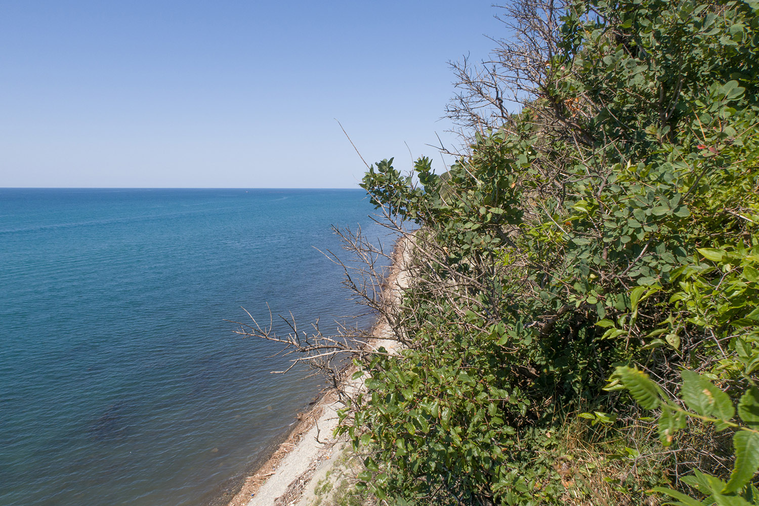 Берег моря у Джубги, image of landscape/habitat.